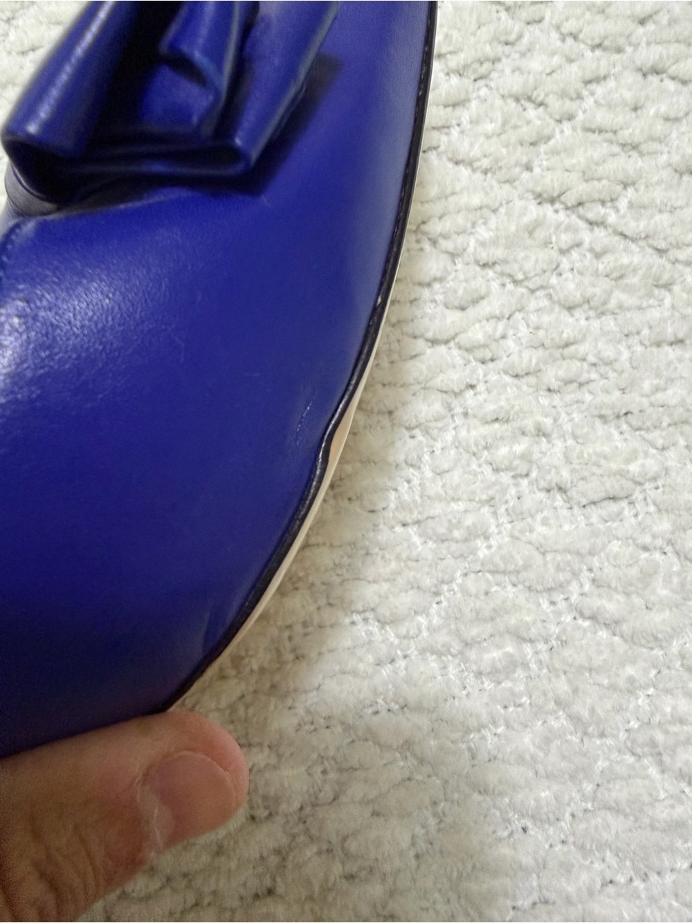 Salvatore Ferragamo Blue Leather Rietta Bow D'orsay Pointed Toe Women’s Size 10 - Picture 10 of 16